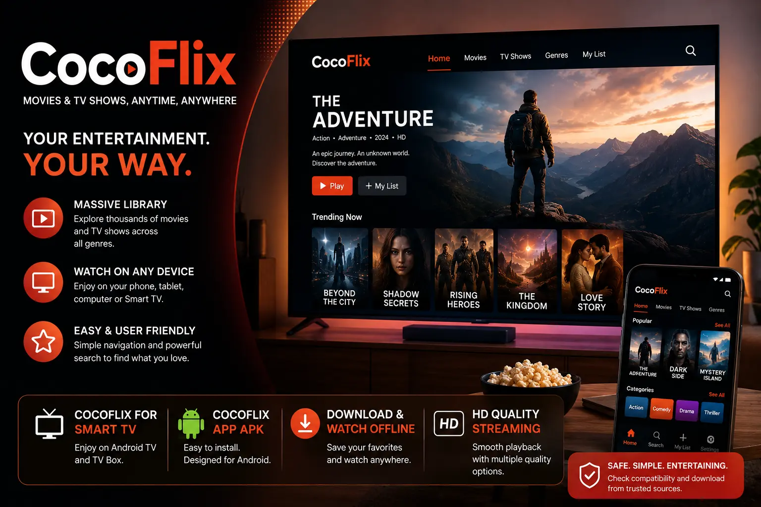 CocoFlix for Smart TV: How to Watch Movies on Your Computer