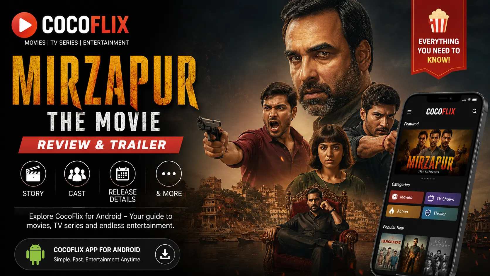 Mirzapur: The Movie Review & Trailer: Story, Cast, Release Details & More | Cocoflix App